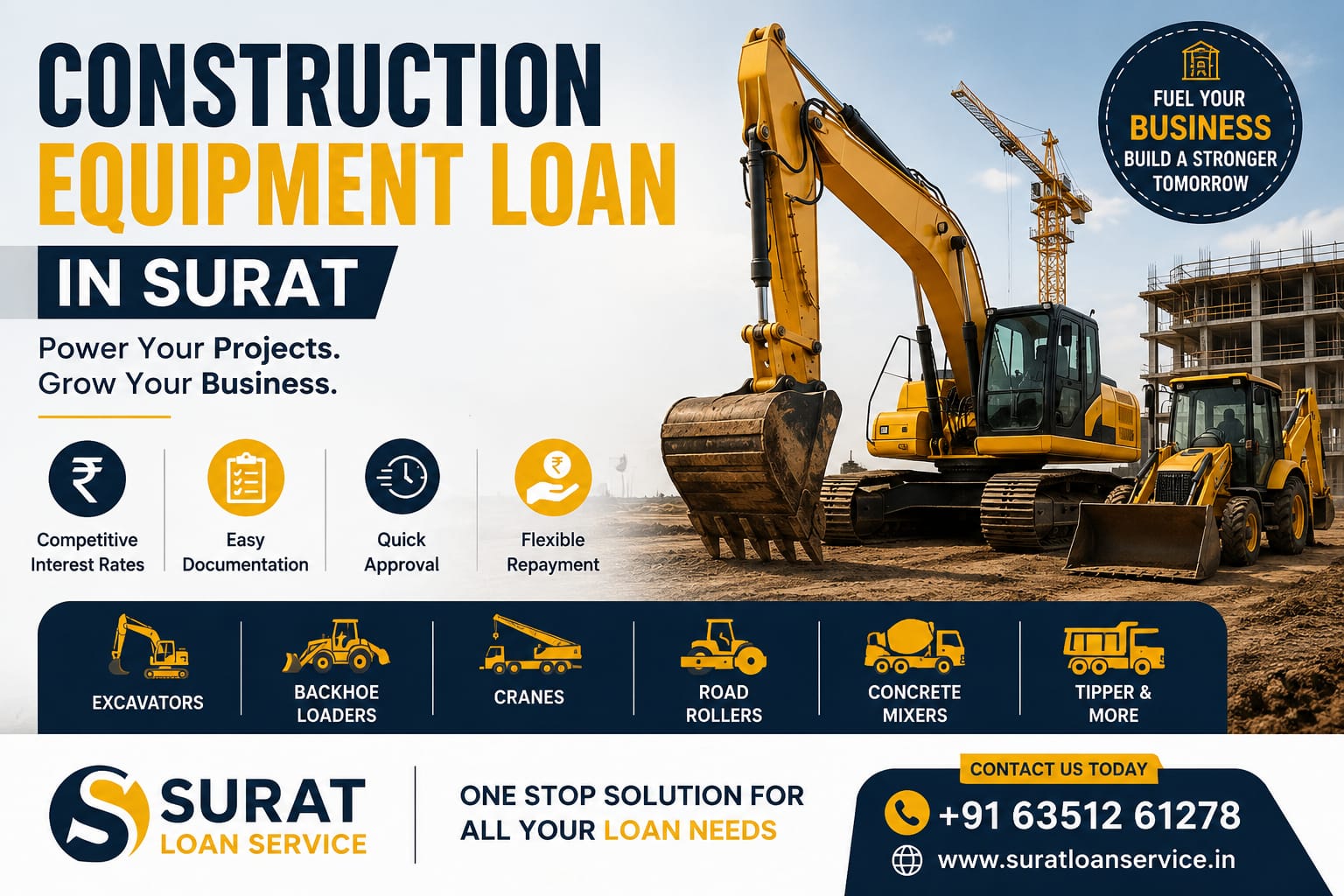 Construction Machinery Loan in Surat Complete Guide 2026
