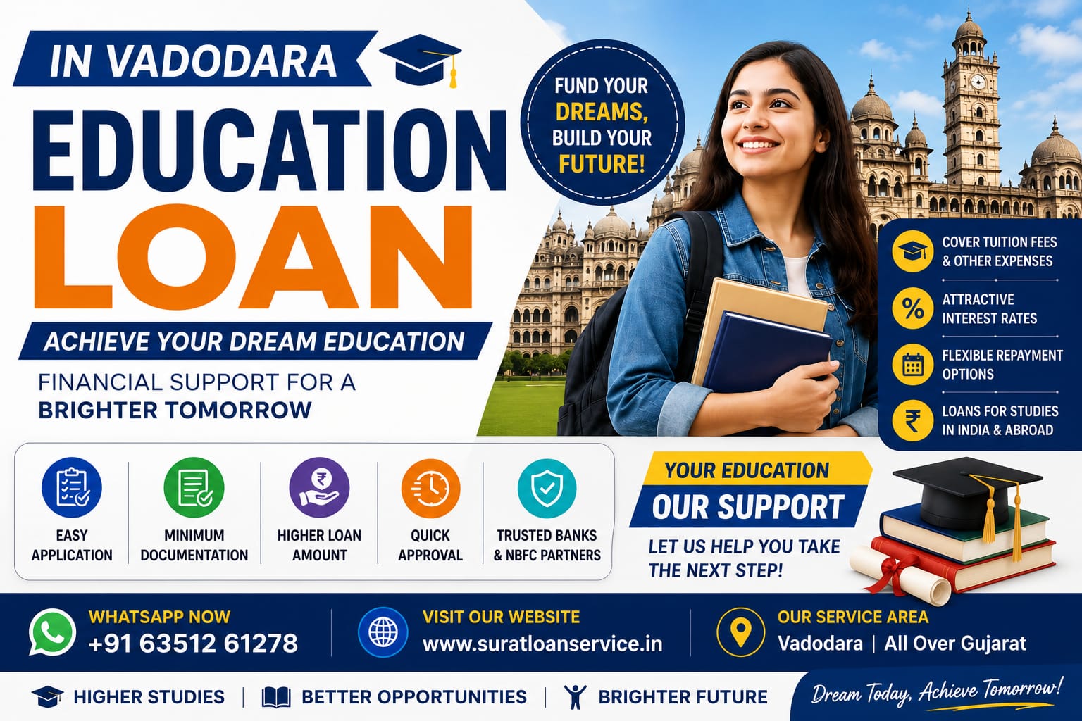 Education Loan in Vadodara Complete Guide 2026